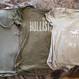 Girls Hollister shirts 2 @ $4, 1 @ $3